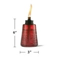 thumbnail image 4 of TIKI Brand 6-inch Molded Glass Table Torch Red, White and Blue Colors 3-Pack, 4 of 5