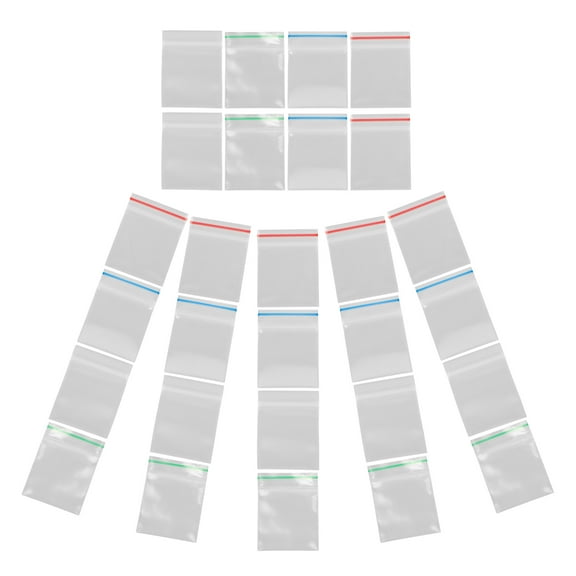 WORGEOUS 40pcs Clear Mini Pouch Resealable Tiny Bags Reusable Plastic Storage Bags Dollhouse Accessories for Small Items Party Favors and Craft Supplies