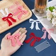 thumbnail image 3 of 1Set 16Pcs Acrylic Pendants Bowknot & Rectangle Pink 63x59x2.5mm 8pcs/style, 3 of 5
