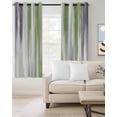 thumbnail image 2 of Sage Green Gray Blackout Curtains, Light Blocking Print Window Curtains, Gradient Country Abstract Aesthetic Thermal Insulated Window Drapes for Living Room Kitchen Cafe 2 Panels, 55"W x 39"L, 2 of 9