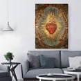 thumbnail image 4 of Jesus Sacred Heart Canvas Poster Wall Art Picture Prints Hanging Photo, 4 of 6
