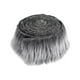 thumbnail image 4 of Tela de piel sintética Tela artificial Disfraz Juguete Manualidades DIY Piel suave y peluda Blanco Color Gris, 4 of 9