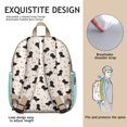thumbnail image 5 of Dog Lover Travel Backpack with Cute Bone and Paw Print, Lightweight School Bag for Everyday Use, Compact and Adorable Design, 5 of 6