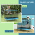thumbnail image 6 of 6.9FT Toddler Trampoline for Outdoor/Indoor, Kids Trampoline with Enclosure, Swing, Gymnastics Bar, Rectangle Trampoline Small Kids Trampoline for Toddlers Age 3+, Blue, 6 of 7