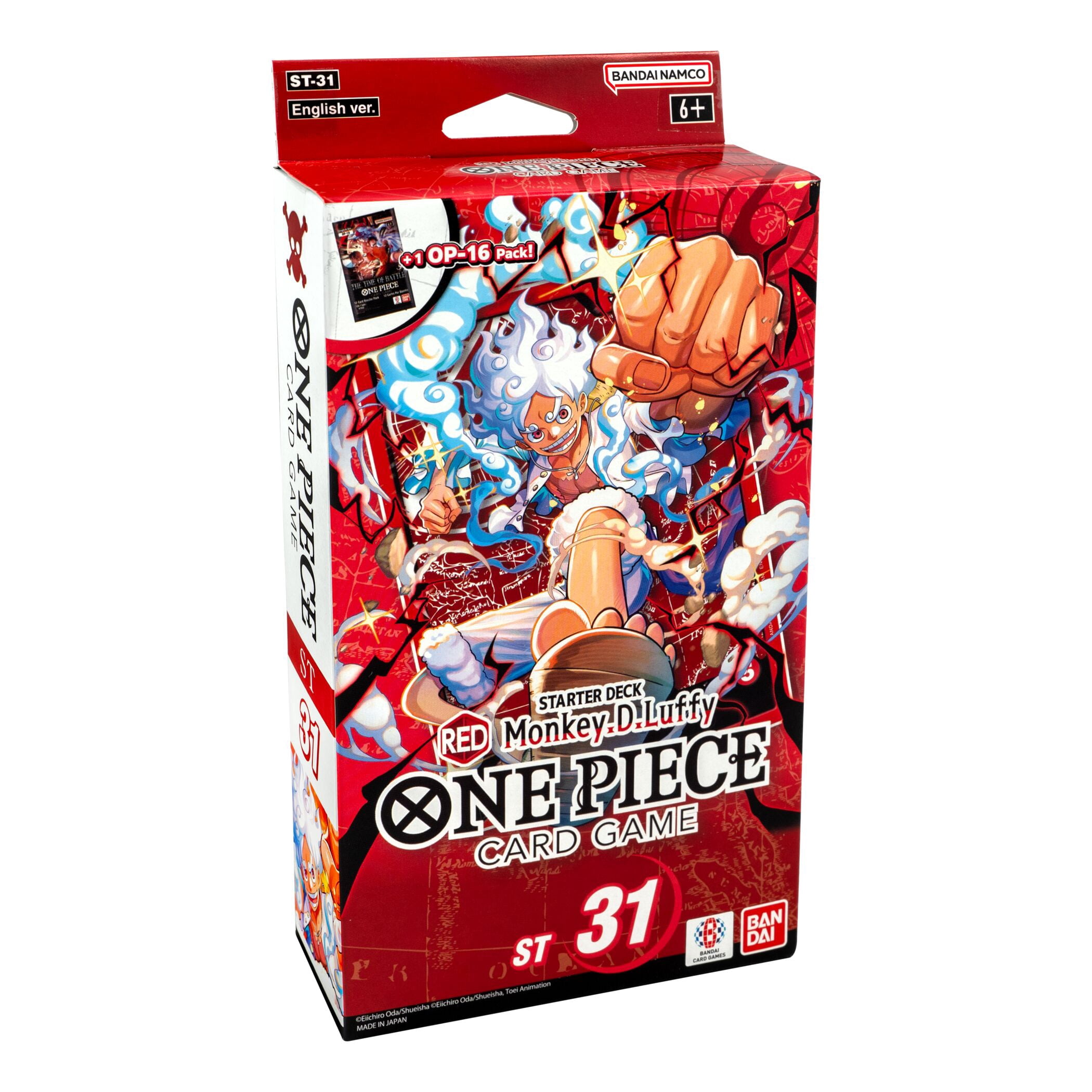 Bandai One Piece Trading Card Games RED Monkey.D. Luffy ST-31