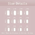 thumbnail image 3 of Teissuly Acrylic Fake Nails Removable Nail Pieces Daily Wear Artificial Nails Nail Art Decorations, 3 of 7