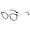 Black gold, variant on Cat's Eye flat mirror can be equipped with myopia frame polarized lens-Transparent silver