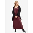 thumbnail image 3 of ellos Women's Plus Size Sleeveless Knit Maxi Dress - 10/12, Navy, 3 of 4