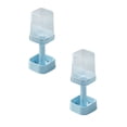 thumbnail image 1 of Leojiow 2Pcs Bathroom Organizer Rack For Toothbrush Toothpaste And Cup Space Saving Expandable Storage Shelf Plastic Countertop Holder For Indoor Outdoor Use 12.5X8.4X8.4Cm, 1 of 3