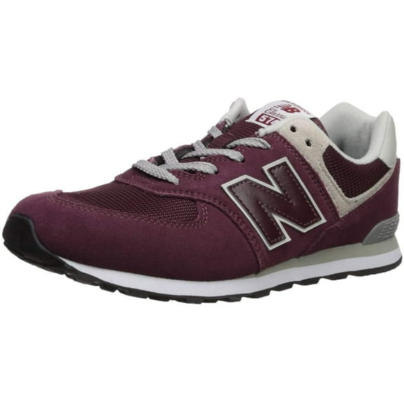 New Balance 574 Little Kid's Shoes, Burgundy/Grey