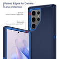 thumbnail image 3 of I-HONVA For Samsung Galaxy S25 Ultra Case,3-Layer Military Grade Drop Protection Anti-Slip Rugged Shockproof Dustproof Protection 6.8 inch Phone Case,Deep Blue, 3 of 7