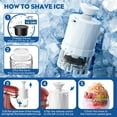 thumbnail image 3 of TOCOKEID Ice Shaver Attachment for KitchenAid Mixer, Makes Fluffy Snow Ice in 1 Min, with 2 Blades & 8 Molds, 3 of 7