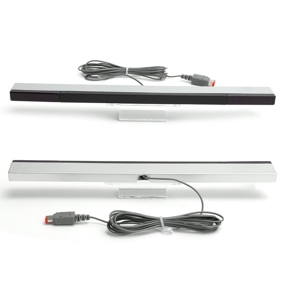 Wired Remote Motion Sensor BarABS Silver Motion Sensing Inductorfor Wii Console Motion Sensor Barfor Wii Console Seamless Integration