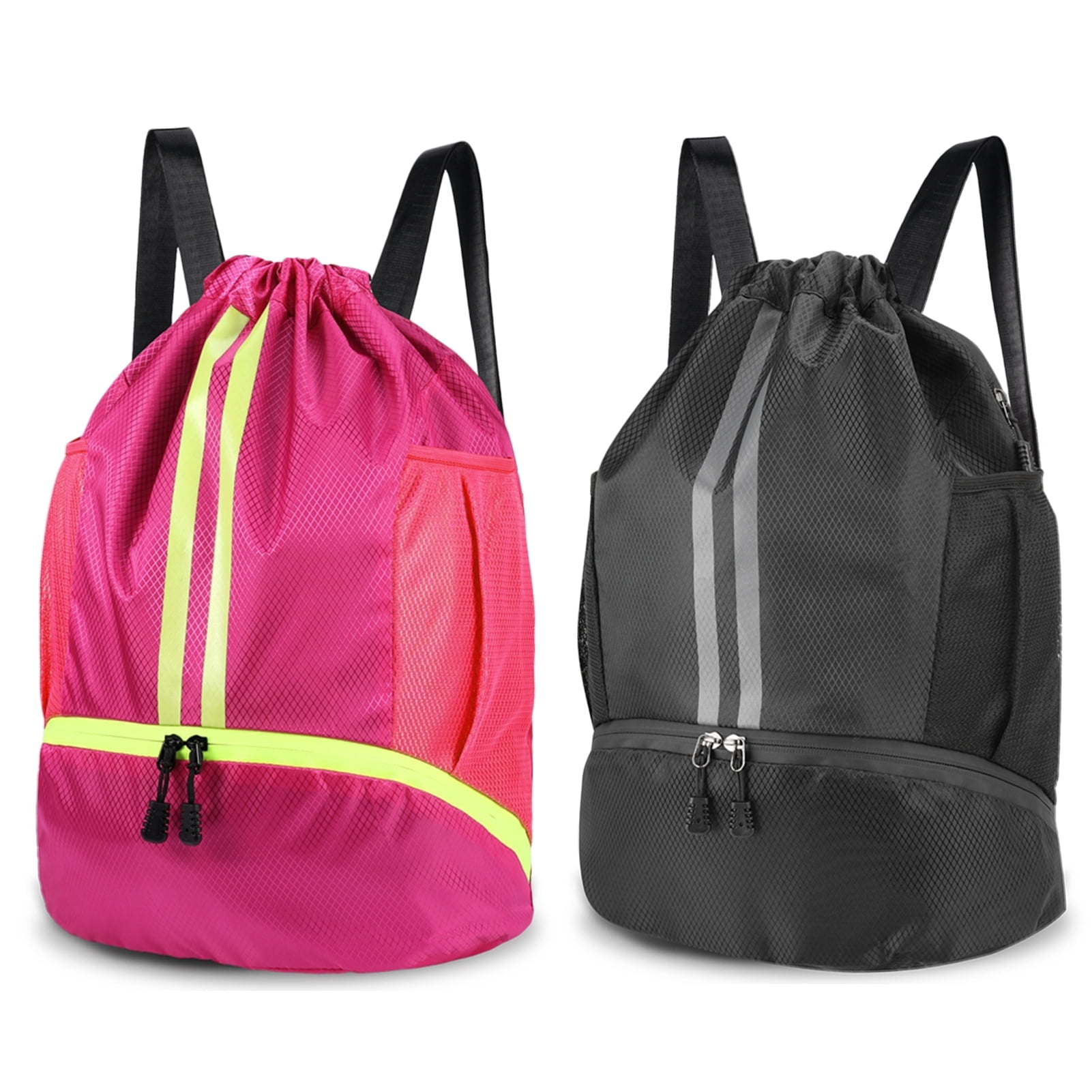 Wukai Green Turquoise Teal Drawstring Backpack Bag Sport Gym