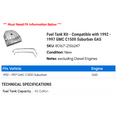 thumbnail image 2 of Fuel Tank Kit - Compatible with 1992 - 1997 GMC C1500 Suburban GAS 1993 1994 1995 1996, 2 of 2