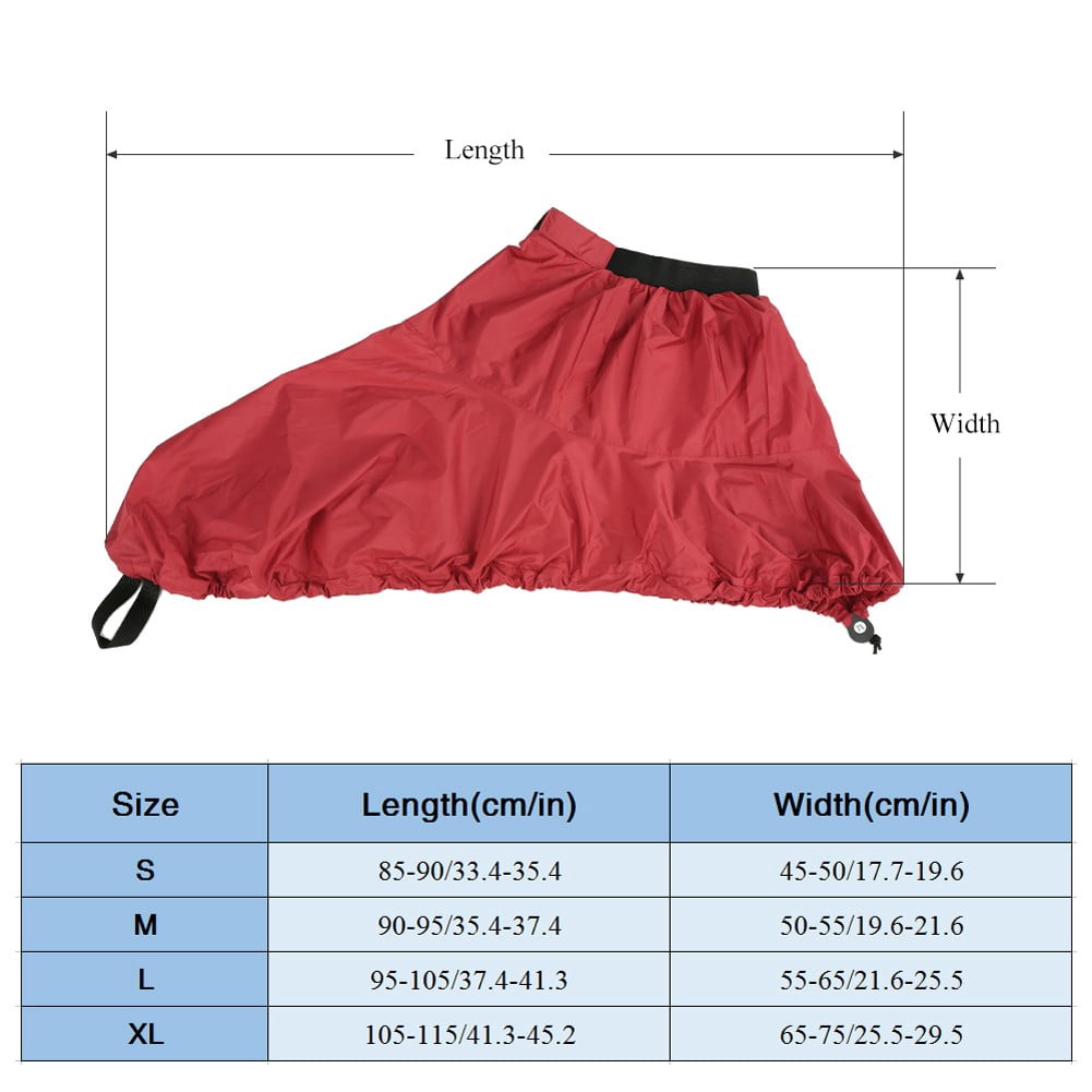 Beisidaer Premium Waterproof Kayak Canoe Boat Spraydeck Spray Deck Skirt Cockpit Cover
