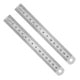 thumbnail image 2 of Regla métrica de 2 piezas, regla de medición precisa de 15 cm, regla plana de acero inoxidable, regla escolar, herramienta de dibujo, regla para accesorios de medición de precisión, 2 of 7