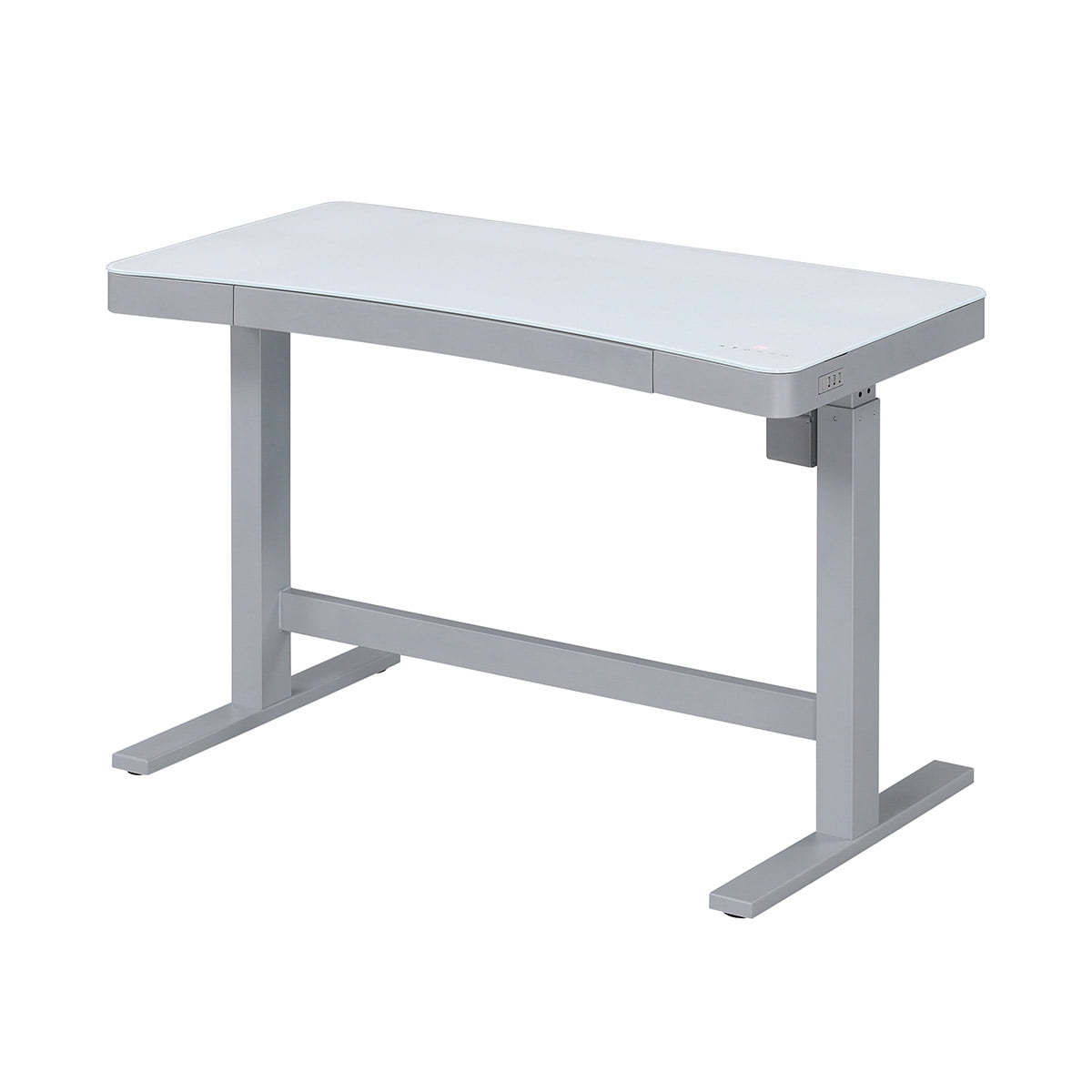 Glass Top Height Adjustable Desk Buy Now Hot Sale 59 Off Www Osteriacortedefrati Com