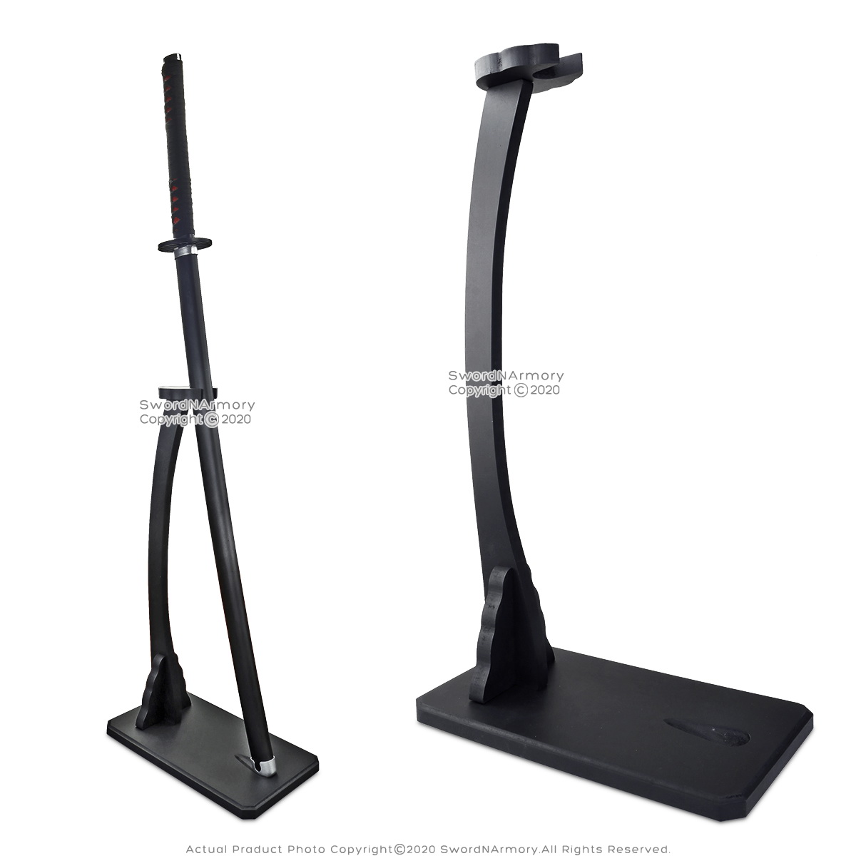 Deluxe Vertical Shogun Style Upright Kantana Stand Sword Display