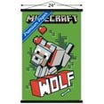 thumbnail image 3 of Minecraft - Wolf Wall Poster with Wooden Magnetic Frame, 22.375" x 34", 3 of 3