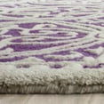 thumbnail image 6 of SAFAVIEH Cambridge Leslie Geometric Wool Area Rug, Purple/Ivory, 8' x 8' Square, 6 of 9