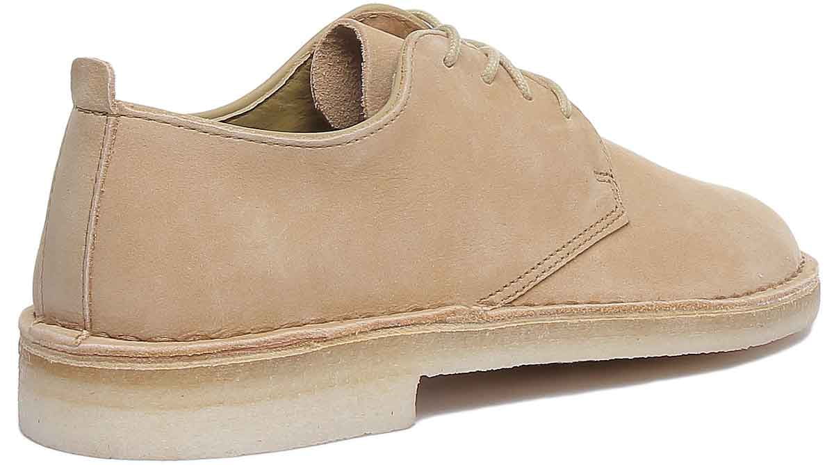 Minefelt løn tunge Clarks Desert London Men's Beeswax Leather Shoes In Beige Size 11 -  Walmart.com