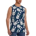 thumbnail image 2 of Daiia Cute Rabbit Printed Men's Tank Tops,Casual Soft Sleeveless Gym Muscle Shirts Bodybuilding Tee-3X-Large, 2 of 8
