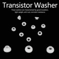 thumbnail image 3 of Transistor Washer, Insulated Plastic Spacer Bushing Washers,  Insulation, Anti , 100pcs, for Locking Transistors, Crystal Power Tubes, Diodes and Heat Dissipation, 3 of 7