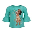 thumbnail image 2 of Disney Moana Little Girls T-Shirt and Leggings Outfit Set Toddler to Big Kid, 2 of 5