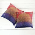 thumbnail image 6 of Ambesonne Ethnic Throw Pillow Cover 2 Pack, Eastern Art, 16", Scarlet Blue, 6 of 7