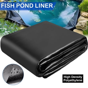 Pond Liner,6.6 x 10ft Pond Liners for Outdoor Ponds,Teencool 10 Mil HDPE Fish Pond Liners Skins