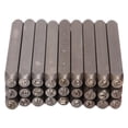 thumbnail image 4 of Letter Stamps, 27 Pcs Number Letter  Set High Carbon Steel Portable with Storage Box for Wood, 4 of 8