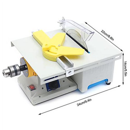 Mini Table Saw, 750W 110V DIY Jewelry Lapidary Saw for Carving Gem&Rock Drilling, Benchtop Grinder Polishing Machine Lapidary Equipment with 39.4in Flexible Shaft, 0-10000RPM