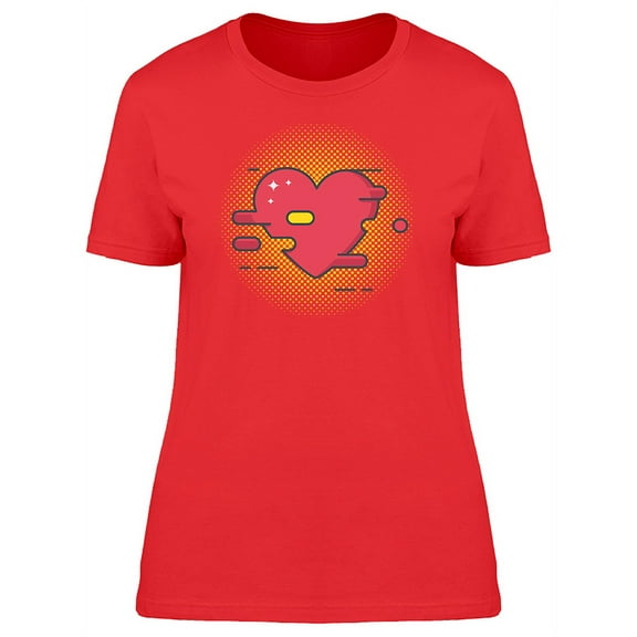 Glitchy Heart Tee Women's -Image by Shutterstock
