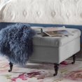 thumbnail image 2 of Serta à la Maison Pouf de Rangement Carré Touffeté en Gris Perle, 2 of 5