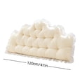 thumbnail image 3 of Bed Backrest Cushion Headboard Support Pillow Reading Rest Lumbar Cushion for Bedroom Sofa Home Relaxation Reading Nook, 3 of 6