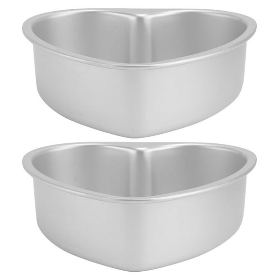 2 Pcs Heart Cake Mold Flat Skillet Baking Pans Heart Shaped Cake Pan Metal Cake Pan Cake Pans Shapes Heart Shaped Pot
