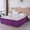 Purple, variant on Gaecuw Tailored Fitted Bed Skirt, Elastic Edge Mattress Wrap, Non Slip Bed Cover, Breathable and Washable Cotton, for Dorm and Home Use, Purple