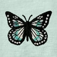 thumbnail image 2 of Dalix Butterfly Embroidered Cropped Flowy Soft Cotton Short Sleeve T Shirt Womens in Dusty Blue 2XL XX-Large, 2 of 5