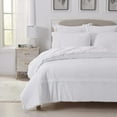 thumbnail image 4 of Velvet Plush Sheet and Pillowcase Set with Extra Deep Pockets | Extra Soft Micro Fleece Sheet Set | Ultra Plush and Cozy Warmth | Velvety Soft Heavyweight | Tribeca Collection (Twin, White), 4 of 7