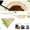 thumbnail image 4 of 100 piezas de filtros de café V60 en cono desechables sin blanquear de primera calidad y naturales, 4 of 8