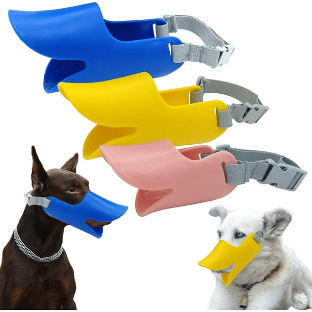 3PCS Dog Muzzle Mouth Cover Silicone Dog Anti Barking Chewing Anti bite Adjustable Loop Pets Muzzle Small Medium Large Walmart