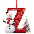 thumbnail image 3 of 1pc Personalized Alphabet Christmas Ornaments, a complete 26-letter acrylic set with colorful strings for creating custom holiday displays and monogrammed decorative arrangements, Z, 3 of 3