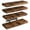 4pcs-Rustic Brown, variant on BIBEARBIBEAR 4/8pcs Floating Shelves (Rustic Finish) - Invisible Brackets. Rustic Brown/Black/White/Gray, for Home/Bathroom/Living Room/Kitchen. Wall Decor, fits Halloween/Christmas