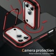 thumbnail image 6 of Dteck Magnetic Case for iPhone 17 Pro, Built-in Camera Stand, Compatible with MagSafe, Matte Translucent Shockproof Protective Phone Cover 6.3 Inch,Red, 6 of 8