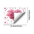thumbnail image 3 of Valentine's Day Window Cling Sticker, Pink Love Heart Tree Decal, 1 Count, 19.5 Inch Paper, Romantic Home Glass Wall Decor, 3 of 5