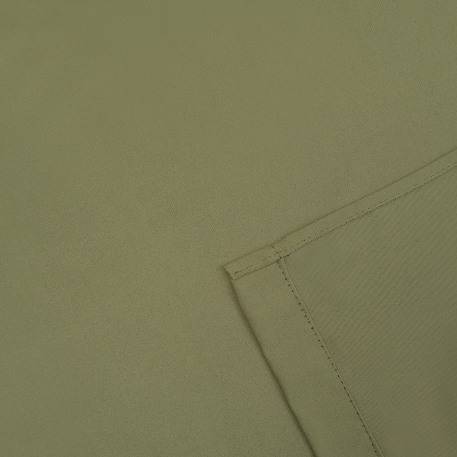 Superior Solid Blackout Curtain Set of 8, 52" x 63", Olive Green