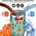 thumbnail image 3 of Christmas 30oz Handheld Travel Tumbler with Handle – Double Wall Stainless Steel Insulated Cup, Flip Straw Lid, Leak-Proof & BPA-Free for Hot and Cold Drinks – Durable Coffee & Juice Mug Black, 3 of 7