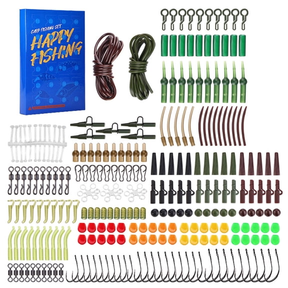 Blusea Fishing Advent Calendar, 24 Days Christmas Countdown Fishing Lures Gift Set for Men Teen Boys, Xmas Holiday Fish Bait Surprise Box