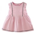 thumbnail image 3 of Mjbaby Summer Kids Girls Casual Sleeveless Lace Design Dress Costume Baby Children Dresses, 3 of 6